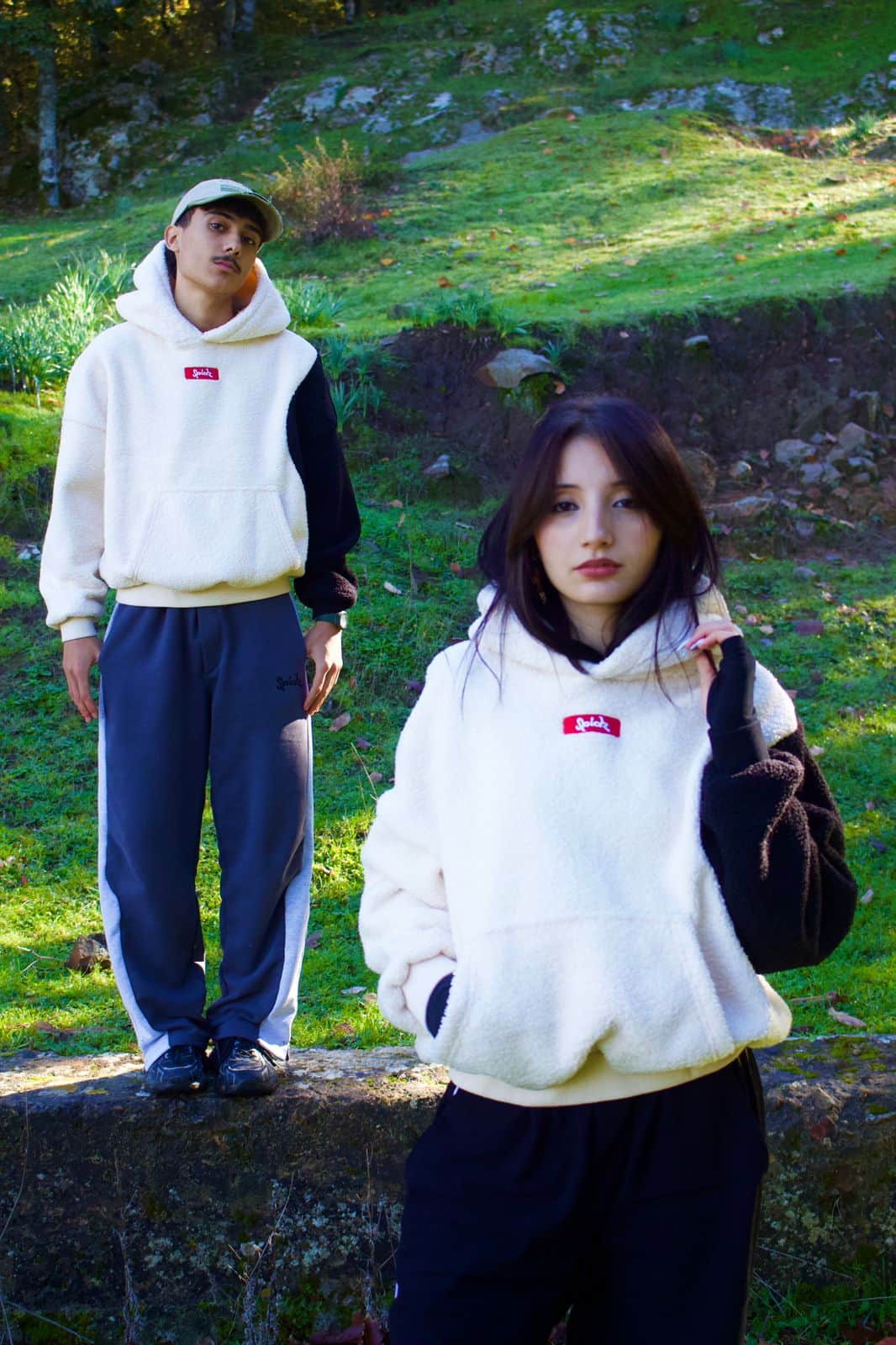 Model in trendy outfit